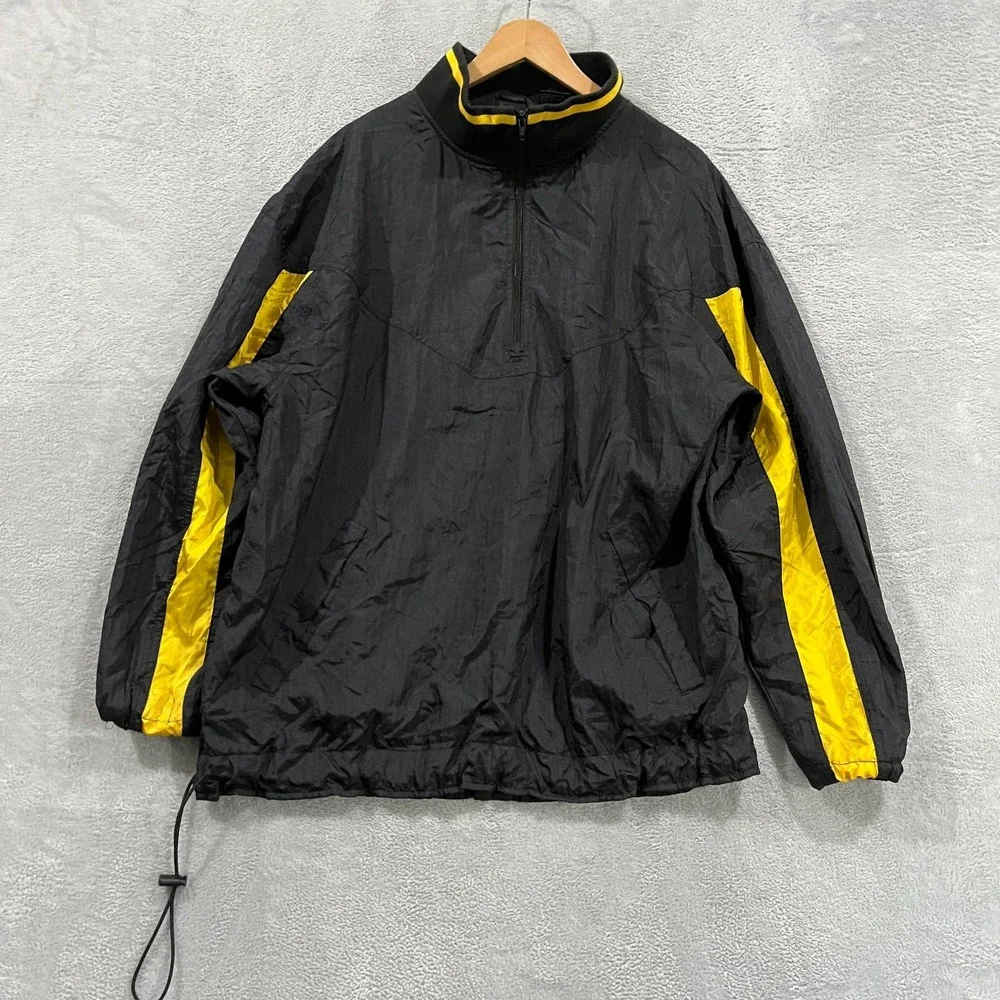 Vintage Winner Jacket Mens Large Windbreaker Color Block Y2K Half Zip Streetwear